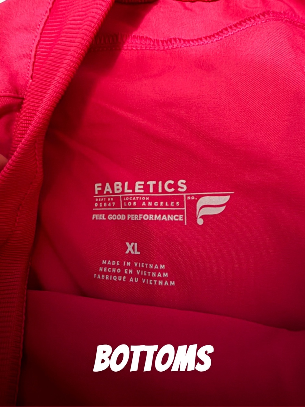 Fabletics Hibiscus Pink Scrub Set - Picture 5 of 5